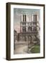 Facade of Notre Dame Cathedral-null-Framed Art Print