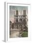 Facade of Notre Dame Cathedral-null-Framed Art Print
