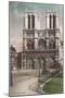 Facade of Notre Dame Cathedral-null-Mounted Art Print
