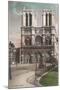 Facade of Notre Dame Cathedral-null-Mounted Art Print