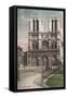 Facade of Notre Dame Cathedral-null-Framed Stretched Canvas