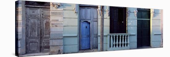 Facade of Old Colonial House in Evening Light, Cienfuegos, Cuba, West Indies, Central America-Lee Frost-Stretched Canvas