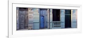 Facade of Old Colonial House in Evening Light, Cienfuegos, Cuba, West Indies, Central America-Lee Frost-Framed Photographic Print