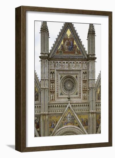 Facade of Orvieto Cathedral-null-Framed Giclee Print