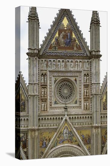 Facade of Orvieto Cathedral-null-Stretched Canvas