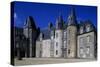 Facade of Rocher Castle-null-Stretched Canvas