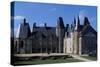 Facade of Rocher Castle-null-Stretched Canvas