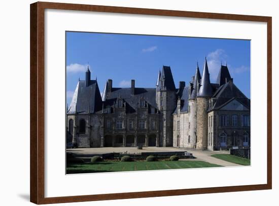 Facade of Rocher Castle-null-Framed Giclee Print