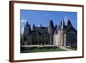 Facade of Rocher Castle-null-Framed Giclee Print