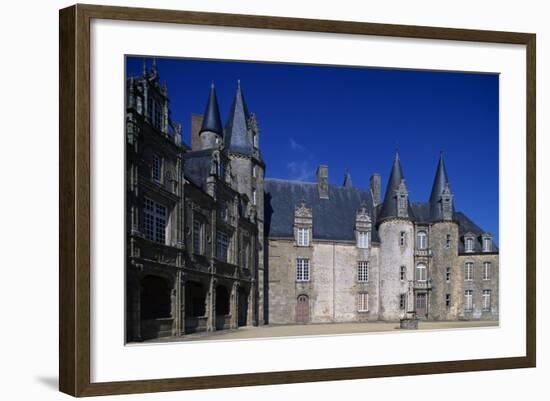 Facade of Rocher Castle-null-Framed Giclee Print