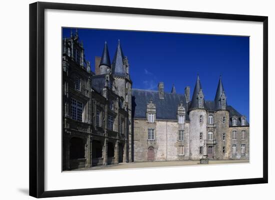 Facade of Rocher Castle-null-Framed Giclee Print