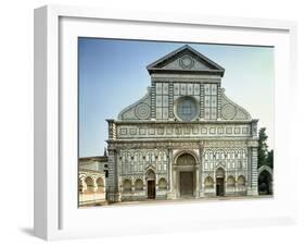 Facade of Santa Maria Novella, circa 1458-70-Leon Battista Alberti-Framed Giclee Print