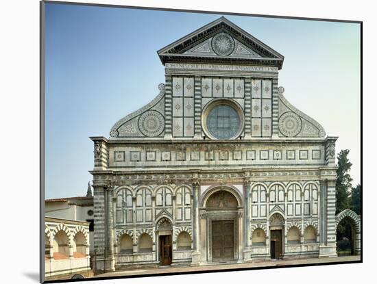 Facade of Santa Maria Novella, circa 1458-70-Leon Battista Alberti-Mounted Giclee Print