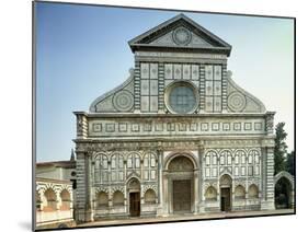 Facade of Santa Maria Novella, circa 1458-70-Leon Battista Alberti-Mounted Giclee Print
