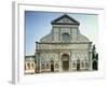 Facade of Santa Maria Novella, circa 1458-70-Leon Battista Alberti-Framed Giclee Print