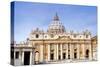 Facade of St. Peter's Basilica, Piazza San Pietro, Vatican City, UNESCO World Heritage Site, Rome-Nico Tondini-Stretched Canvas