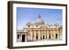 Facade of St. Peter's Basilica, Piazza San Pietro, Vatican City, UNESCO World Heritage Site, Rome-Nico Tondini-Framed Photographic Print