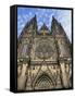 Facade of St. Vitus Cathedral, Prague, Czech Republic, Europe-Thorne Julia-Framed Stretched Canvas