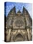 Facade of St. Vitus Cathedral, Prague, Czech Republic, Europe-Thorne Julia-Stretched Canvas