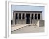 Facade of Temple of Hathor, Dendera, Ptolemaic Period-null-Framed Giclee Print