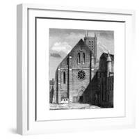 Façade of the Ancient Church of the Abbey of Sainte-Geneviève, Paris, France ,1849-null-Framed Giclee Print