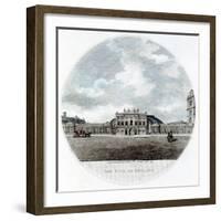 Façade of the Bank of England, Threadneedle Street, London, 1796-null-Framed Giclee Print