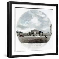 Façade of the Bank of England, Threadneedle Street, London, 1796-null-Framed Giclee Print