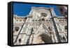 Facade of the Cathedral Santa Maria Del Fiore, Florence (Firenze), Tuscany, Italy, Europe-Nico Tondini-Framed Stretched Canvas