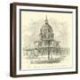 Facade of the Dome of the Invalides, Paris-null-Framed Giclee Print