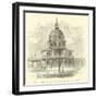 Facade of the Dome of the Invalides, Paris-null-Framed Giclee Print