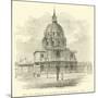 Facade of the Dome of the Invalides, Paris-null-Mounted Giclee Print