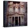 Facade of the Ed-Deir Temple in Petra-null-Stretched Canvas