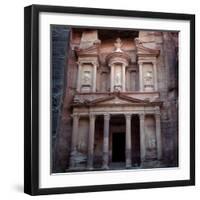 Facade of the Ed-Deir Temple in Petra-null-Framed Photographic Print