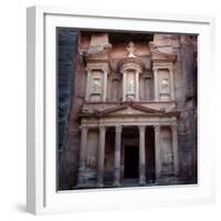 Facade of the Ed-Deir Temple in Petra-null-Framed Photographic Print