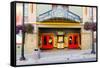 Facade of the Egyptian Theater, Main Street, Park City, Utah, USA-null-Framed Stretched Canvas