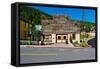 Facade of the High West Distillery Building, Park City, Utah, USA-null-Framed Stretched Canvas