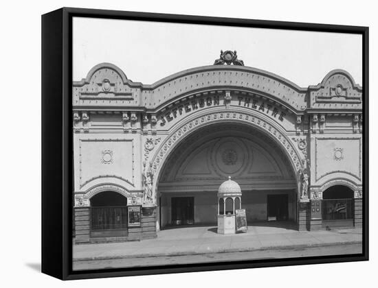 Facade of the Jefferson Theater-null-Framed Stretched Canvas