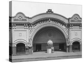 Facade of the Jefferson Theater-null-Stretched Canvas