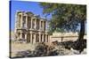 Facade of the Library of Celsus, Fruit Tree and Ancient Pipes, Ancient Ephesus-Eleanor Scriven-Stretched Canvas