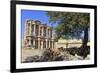 Facade of the Library of Celsus, Fruit Tree and Ancient Pipes, Ancient Ephesus-Eleanor Scriven-Framed Photographic Print