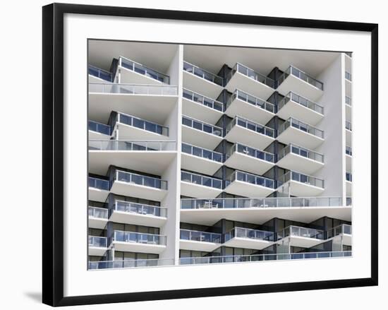 Facade of the Luxury Hotel 'W', 22nd Street, Miami Beach, Florida, Usa-Axel Schmies-Framed Photographic Print