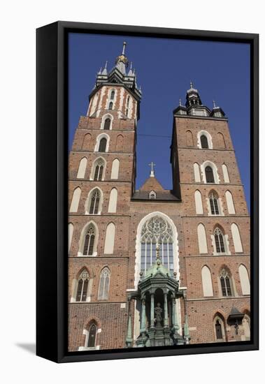 Facade of the Mariacki Church in Krakow-Jorisvo-Framed Stretched Canvas