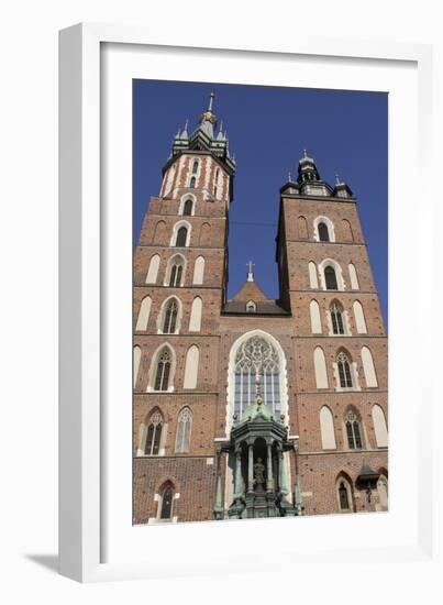 Facade of the Mariacki Church in Krakow-Jorisvo-Framed Photographic Print