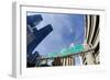 Facade of the Marriott Jw Marquis Hotel, View to the Sky, Fisheye, High Rises, Downtown Miami-Axel Schmies-Framed Photographic Print