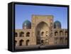 Facade of the Mir-I-Arab Madrasah, Bukhara, Uzbekistan, Central Asia-Upperhall-Framed Stretched Canvas