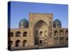 Facade of the Mir-I-Arab Madrasah, Bukhara, Uzbekistan, Central Asia-Upperhall-Stretched Canvas