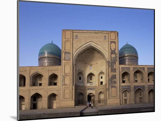 Facade of the Mir-I-Arab Madrasah, Bukhara, Uzbekistan, Central Asia-Upperhall-Mounted Photographic Print