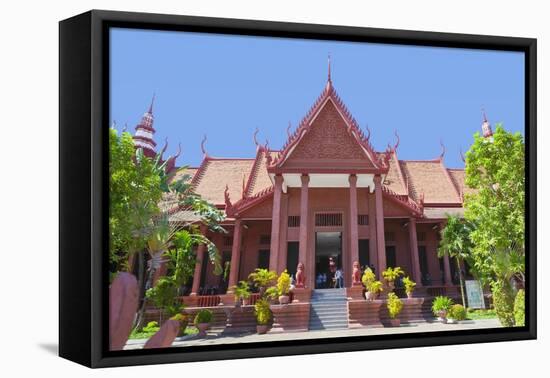 Facade of the National Museum Building in Phnom Penh, Cambodia-null-Framed Stretched Canvas