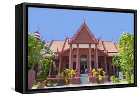 Facade of the National Museum Building in Phnom Penh, Cambodia-null-Framed Stretched Canvas