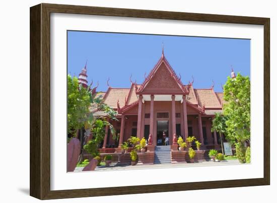 Facade of the National Museum Building in Phnom Penh, Cambodia-null-Framed Giclee Print